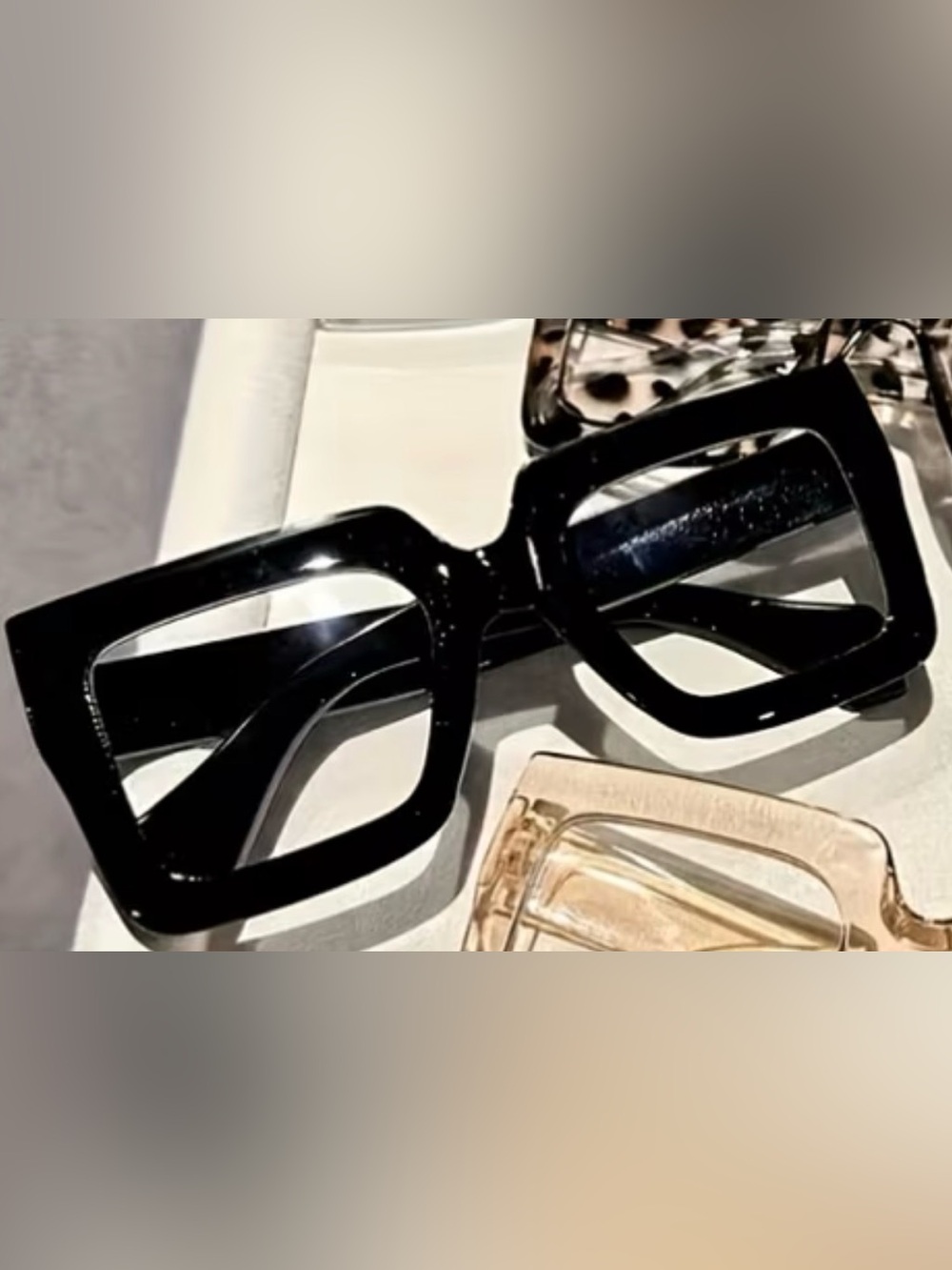 Classic Black Statement Women's Fashion Glasses